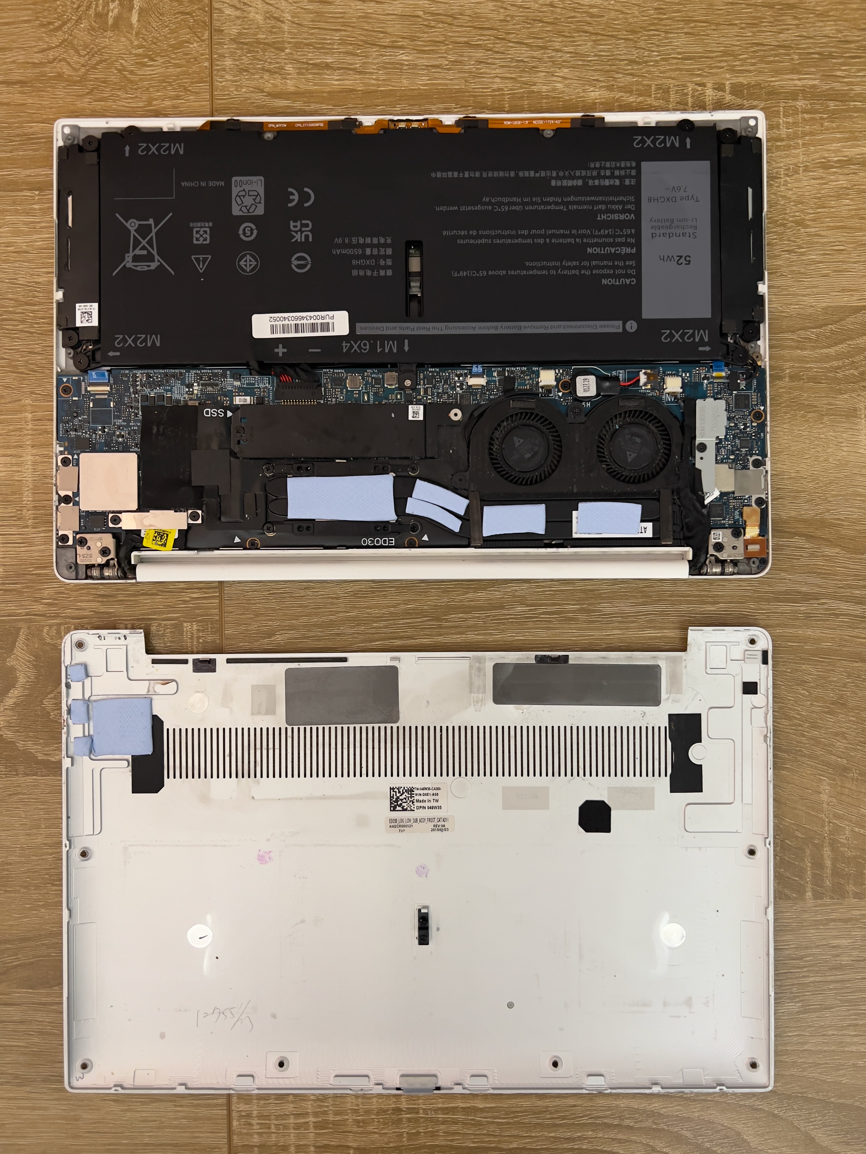 My partially disassembled laptop